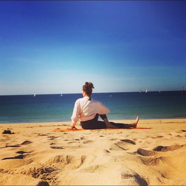 yoga plage Finistère sud